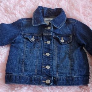 Dark Denim Jacket + Free Quilted Vest